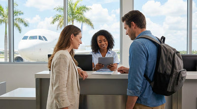A row of clean cars ready for car rental at the Orlando airport parking garage