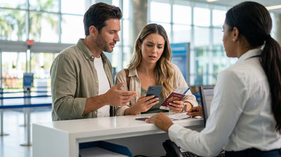 A row of modern vehicles available for car hire in a well-lit Miami airport parking garage
