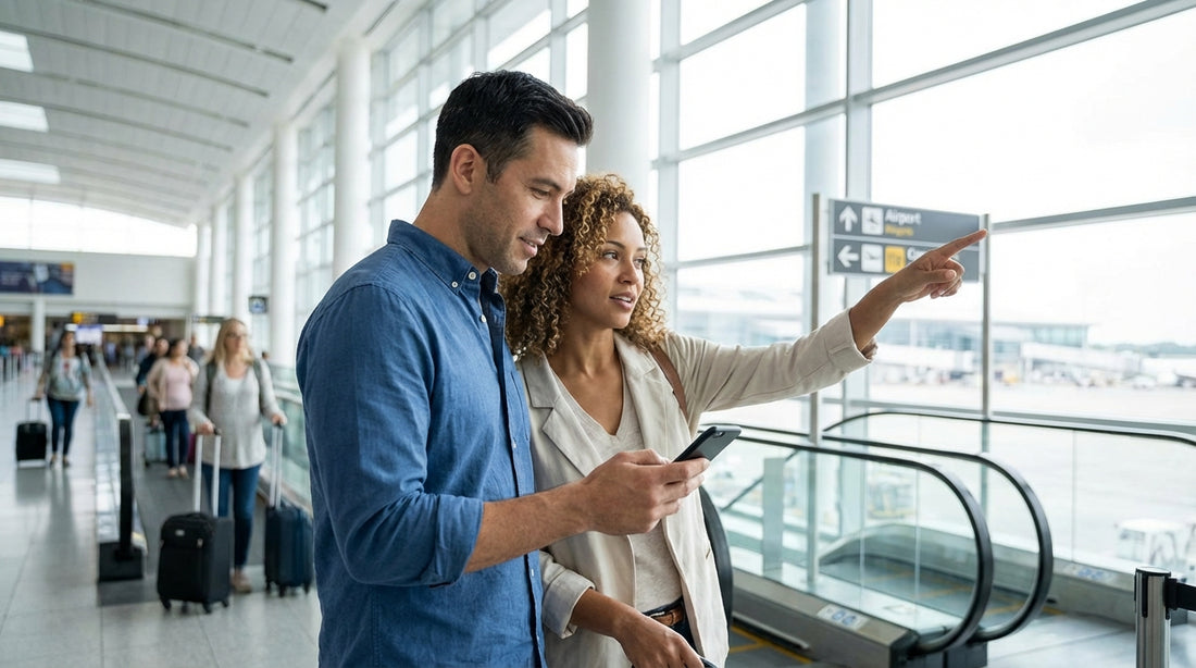 A row of vehicles at the car rental center of Pittsburgh International Airport in Pennsylvania