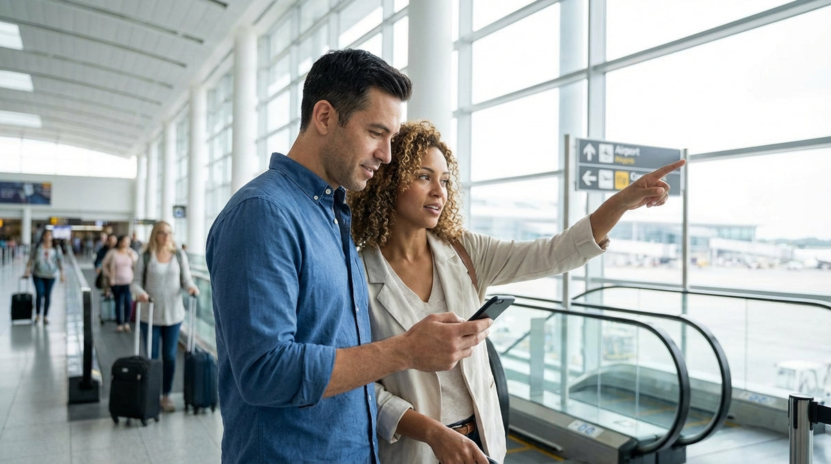 A row of vehicles at the car rental center of Pittsburgh International Airport in Pennsylvania