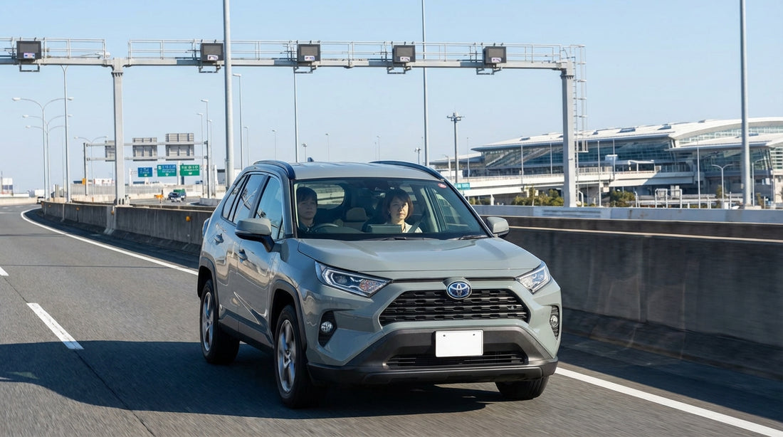 View from a car rental of confusing highway signs pointing to the PHL airport return in Pennsylvania