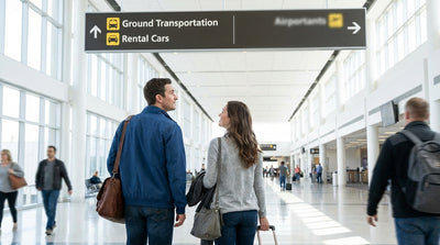 A row of clean cars ready for car rental at the Philadelphia Airport lot in Pennsylvania