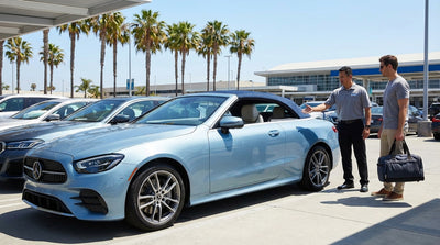 The modern MIA Mover train transporting passengers to the car rental center at Miami International Airport
