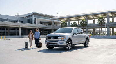 A shuttle bus transports travelers to the car rental center at Dallas Fort Worth Airport in Texas