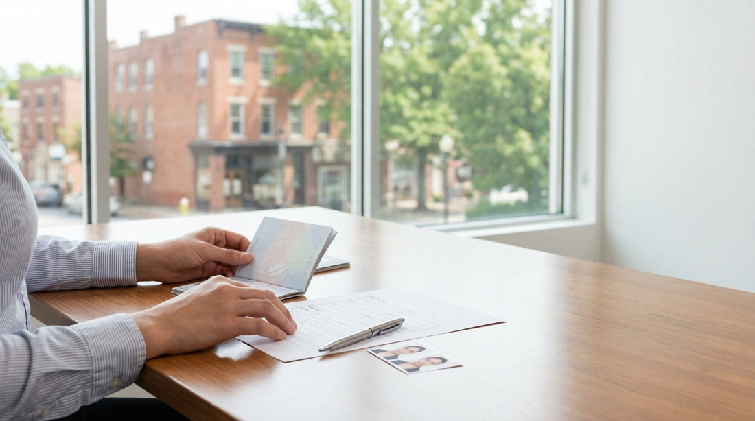 A driver's view from a car rental on a scenic road trip through the rolling green hills of Pennsylvania