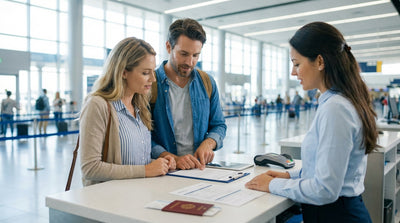 A modern sedan car hire driving on a winding coastal road at sunset in the United Estates